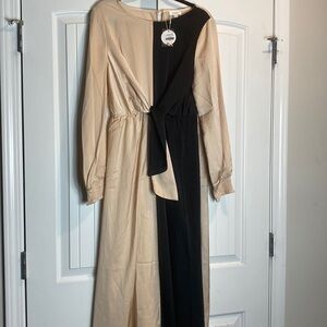 NWT color block dress (L)
